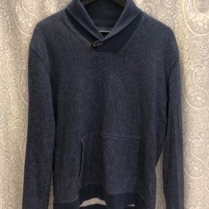 Blue Hooded Sweatshirt